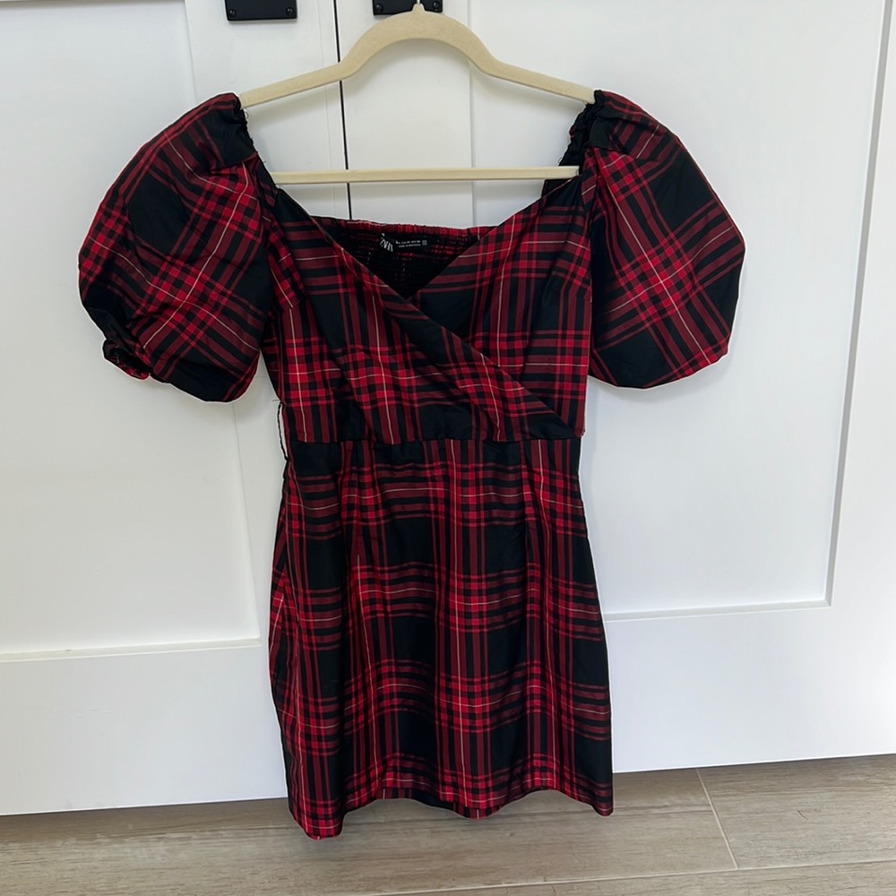 Zara plaid dress